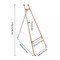 2PCS Easel Stands Floor Mount Golden Wedding Easel Stand For Wedding Party